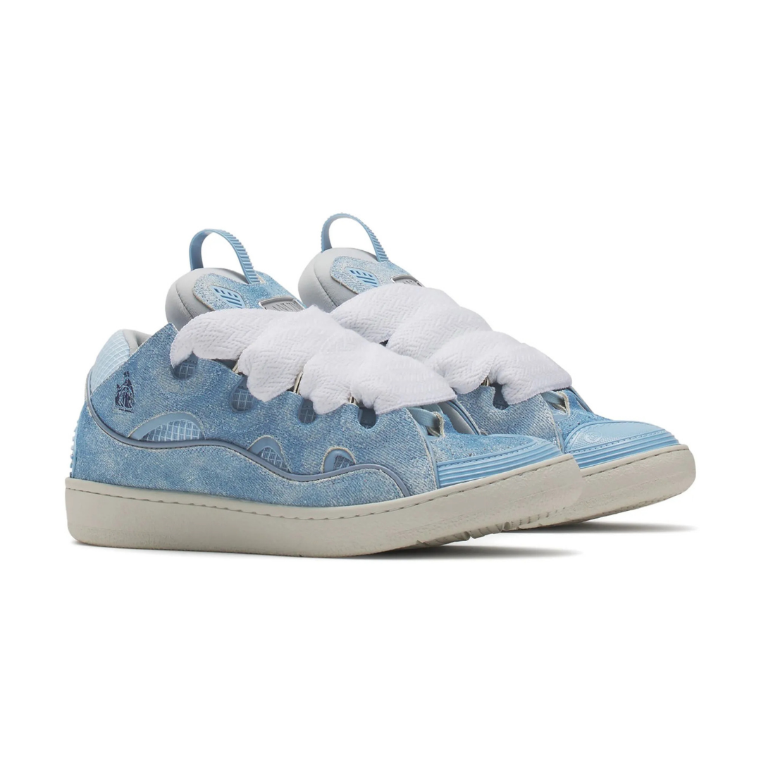 Curb Sky Blue White