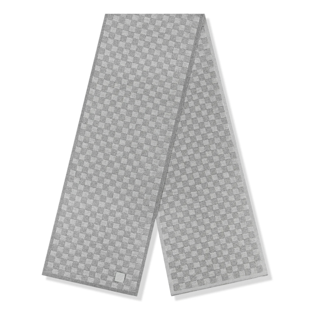 LV Grey Scarf & Beanie