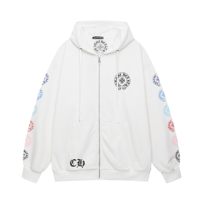 Chrome Zip Hoodie