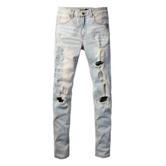 Amr Logo Blue Jeans