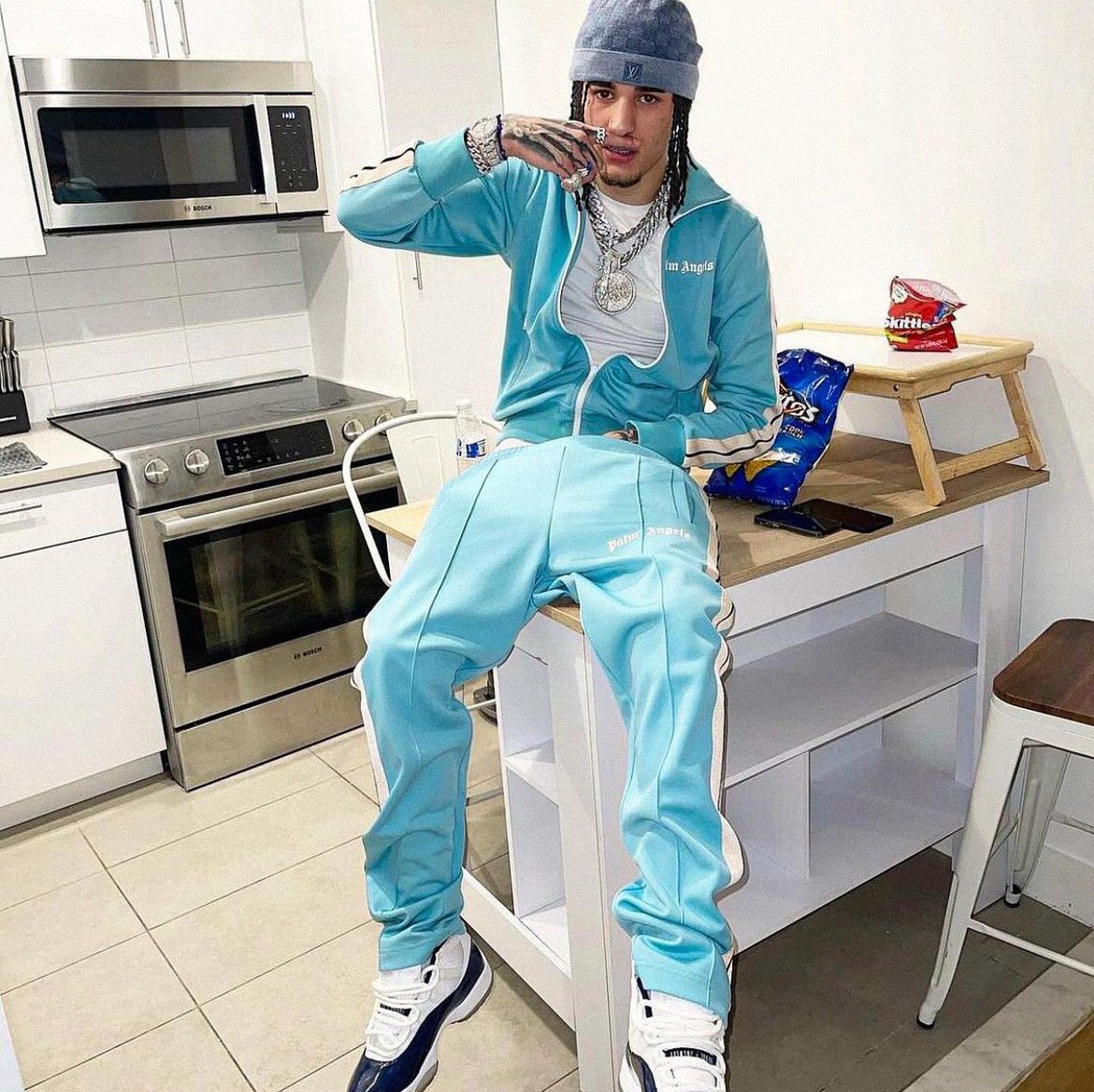 Palm Baby Blue Tracksuit