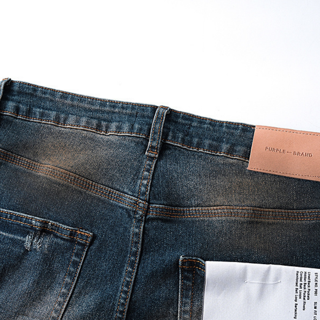Purple Flared Jeans