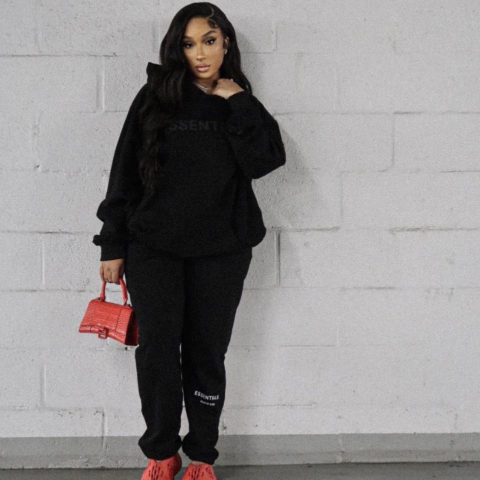 Essentials Black Tracksuit